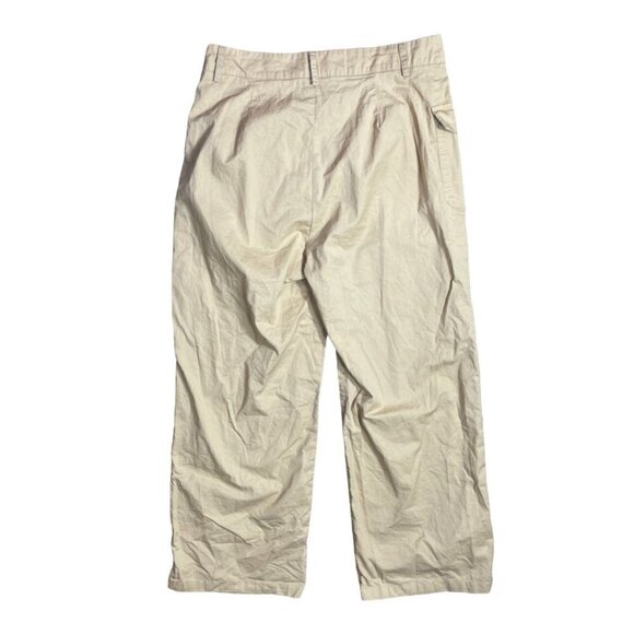 Shein Lightweight Khaki Cargo Trousers Wide Leg Size M Medium - Picture 3 of 7
